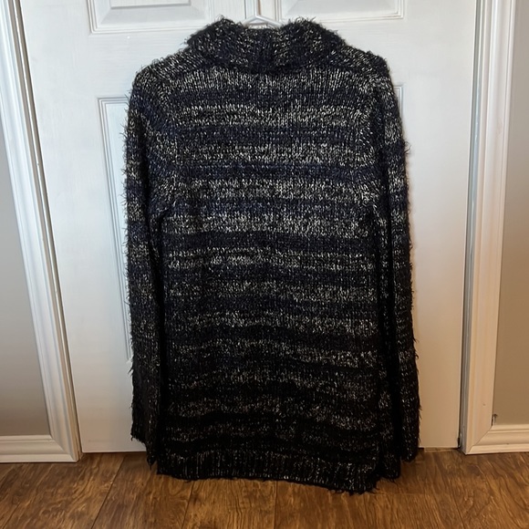 Lucky Brand Fuzzy Shine Stripe Cardigan - Picture 4 of 4
